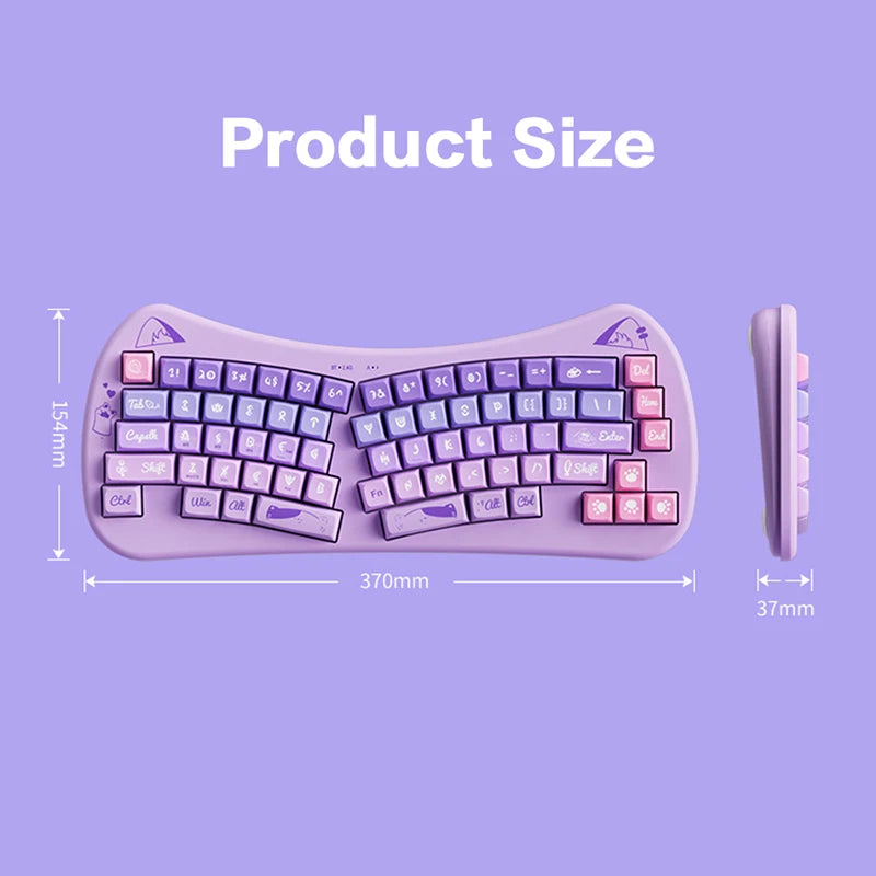 BOW Bluetooth USB Wireless Split Keyboard