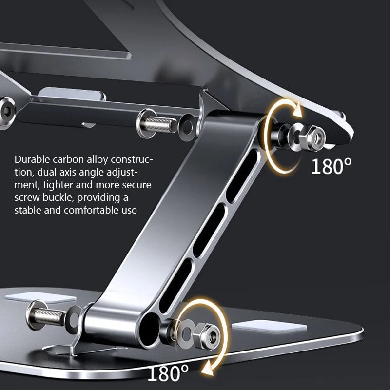 Support pliable en aluminium pour ordinateur portable