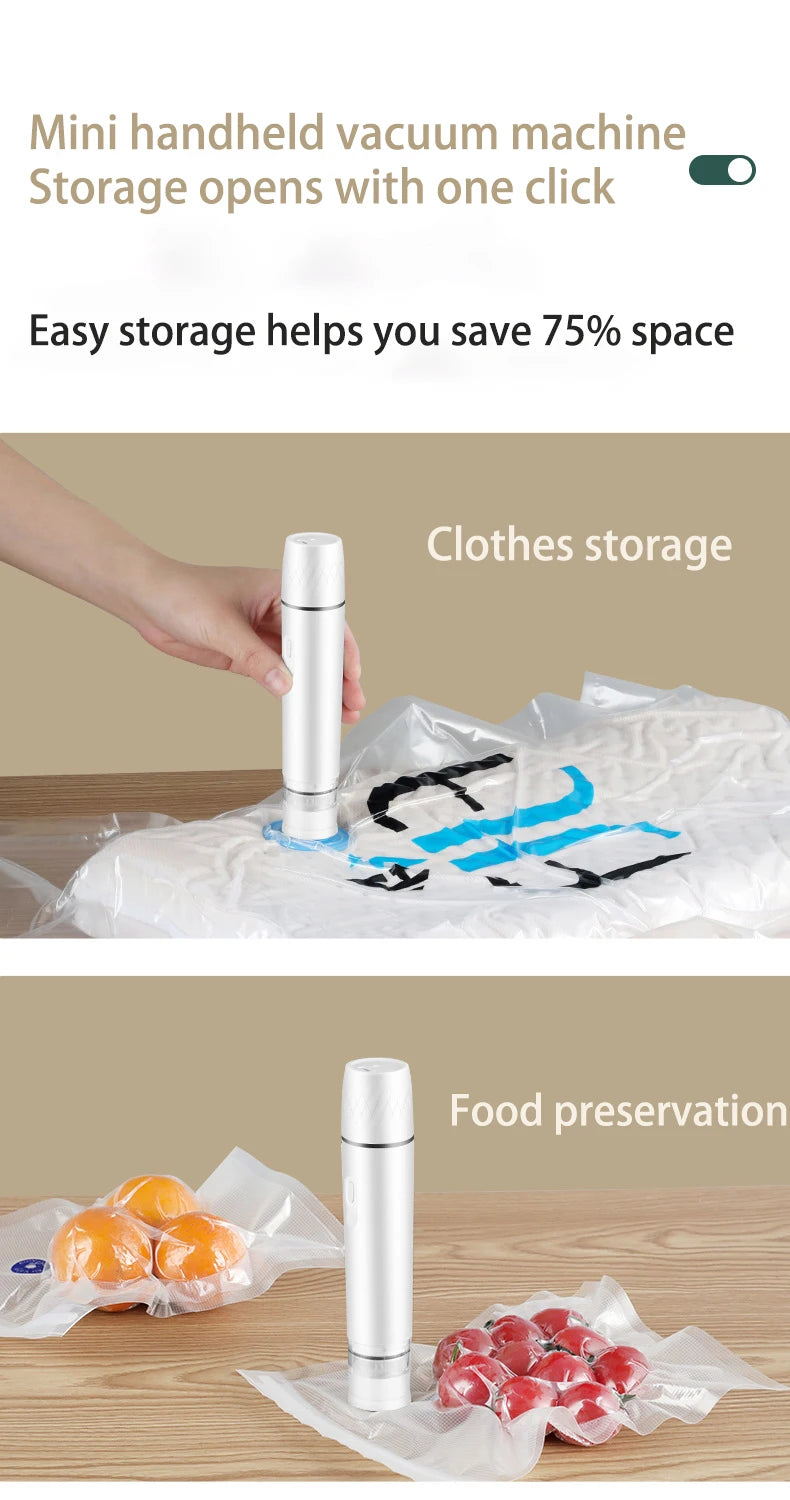 Mini Handheld Vacuum Sealer Machine