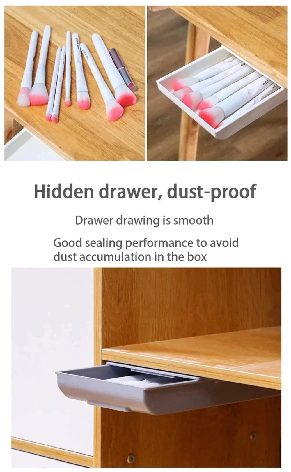 Hidden Storage Box Desk Storage Drawer