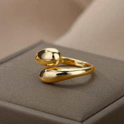 Gold Color Stainless Steel Rings
