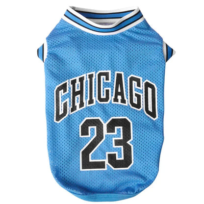 Mesh Breathable Basketball Dog Clothes