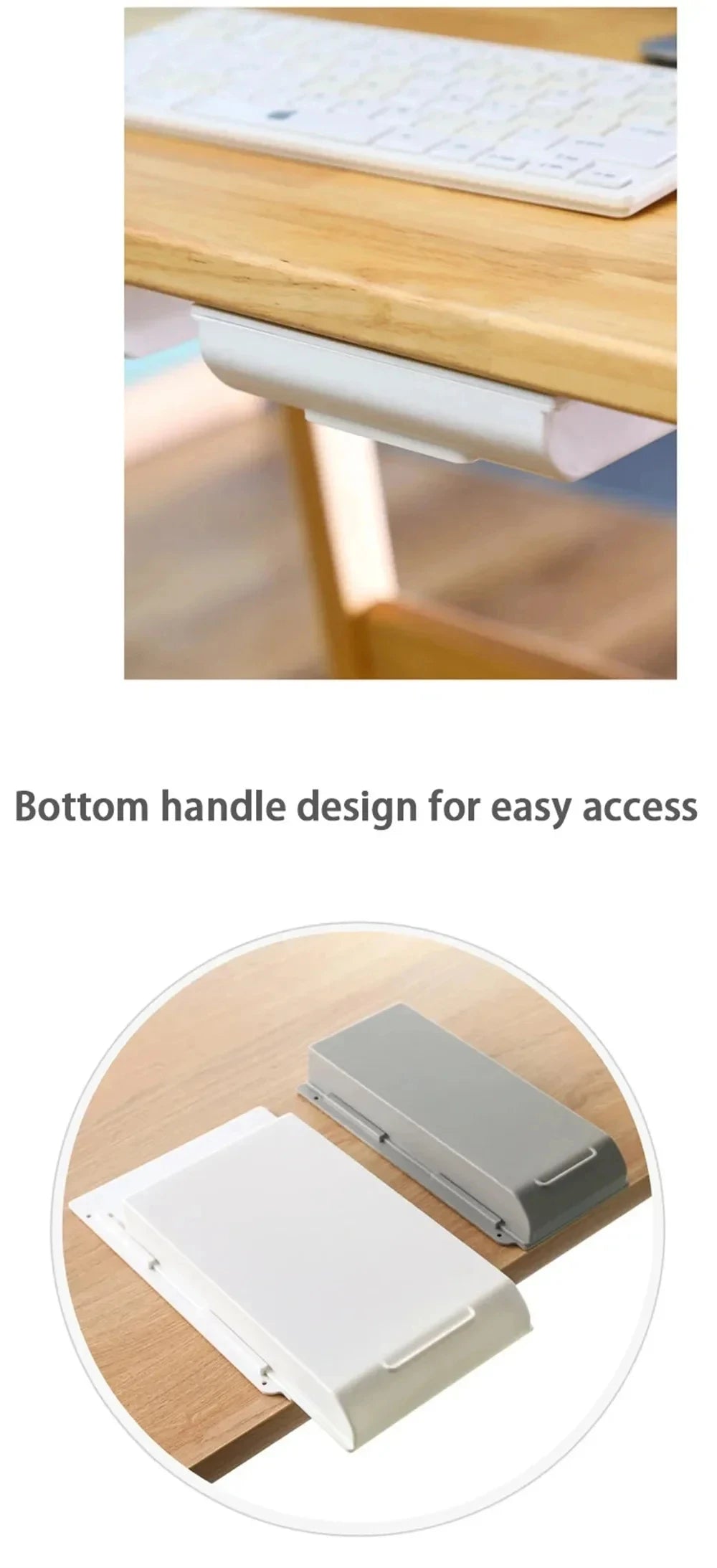 Hidden Storage Box Desk Storage Drawer