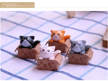 Kawaii Mini Cat Ornament Garden Gift For Kids