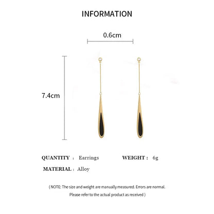 Simple Geometric Square Drop Earrings