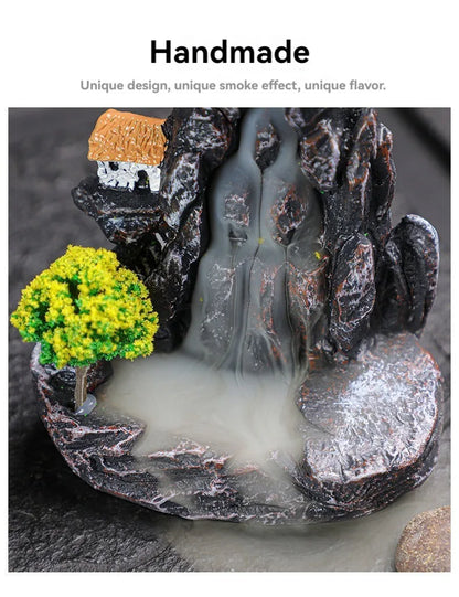 Backflow Incense Holder Waterfall Home Decor