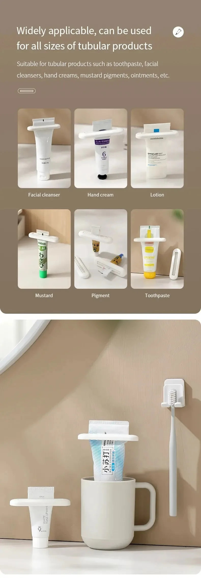 Toothpaste Facial Cleanser Hand Cream Squeezer