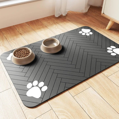 Pet Feeding Mat-Absorbent Pet Placemat