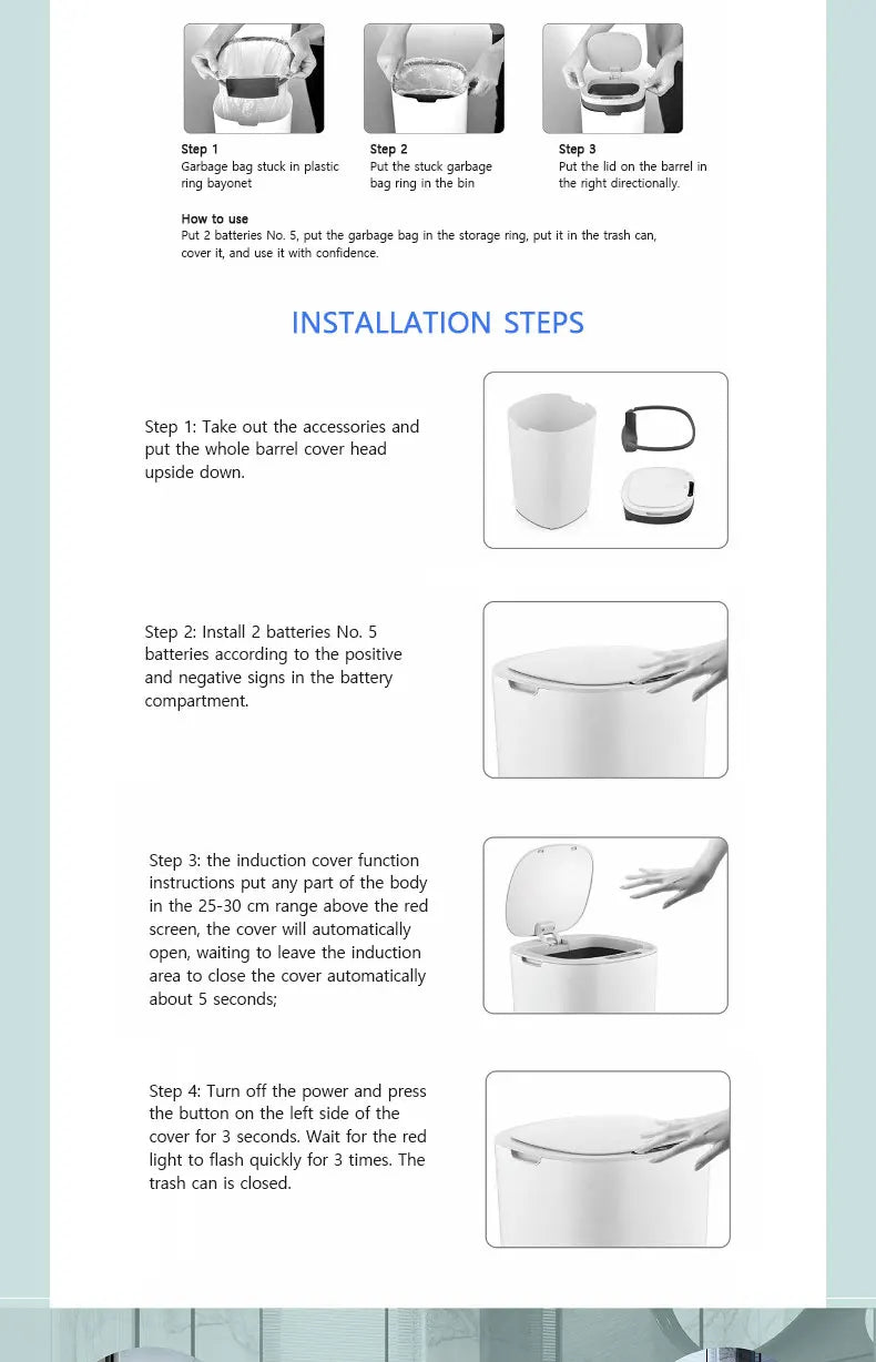 Automatic Smart Sensing Trash Can