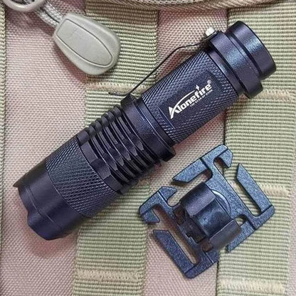 Lampe de poche pivotante à anneau en U pour sac à dos de travail