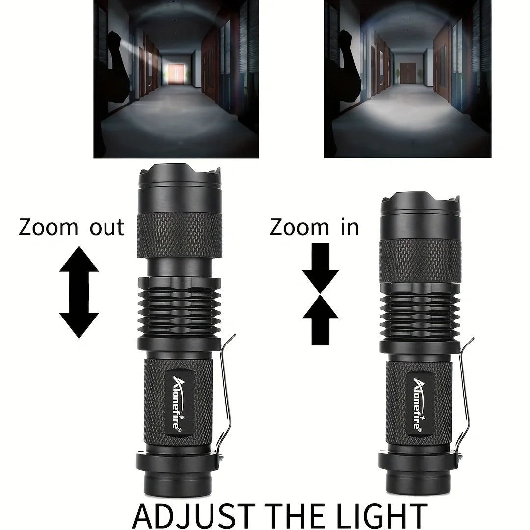 Lampe de poche pivotante à anneau en U pour sac à dos de travail