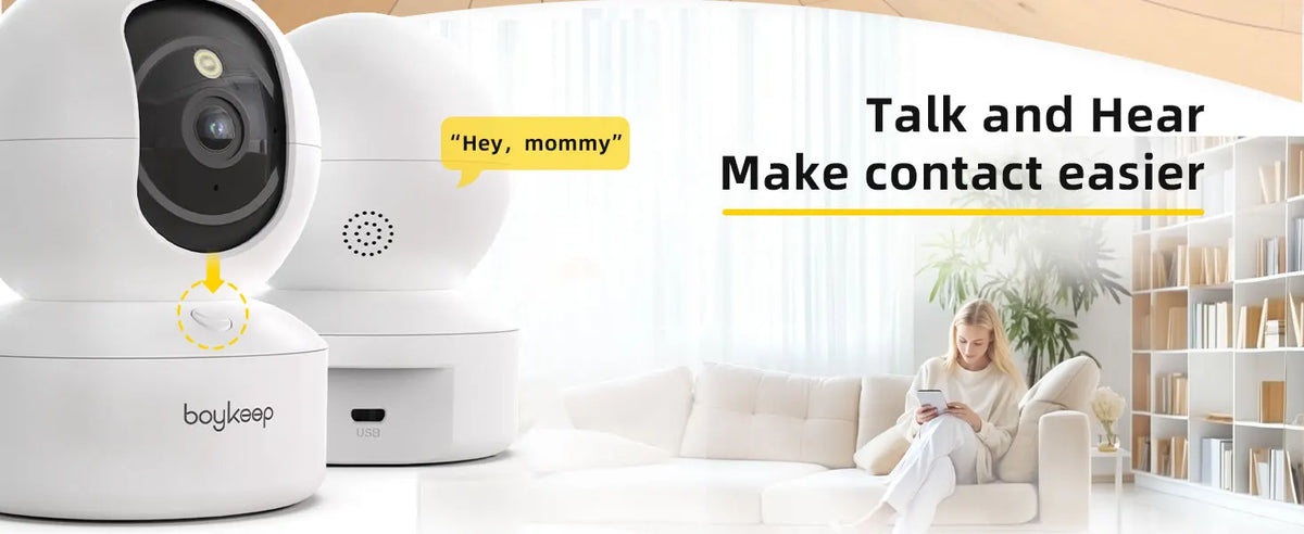 BoyKeep 3MP 5G/2.4GHz WiFi Indoor Camera