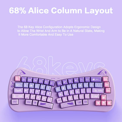 BOW Bluetooth USB Wireless Split Keyboard