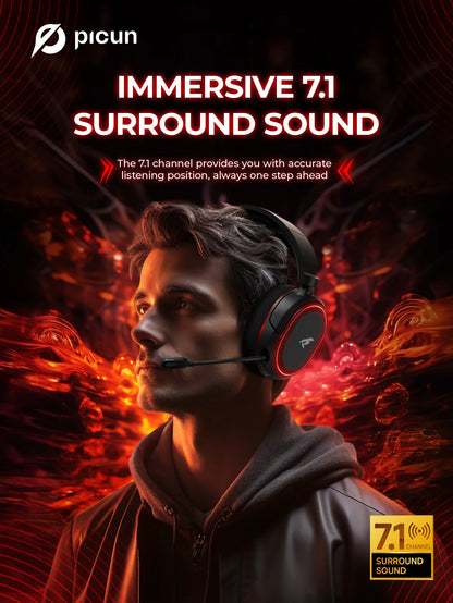 Picun G2 2.4G Wireless Gaming Headset