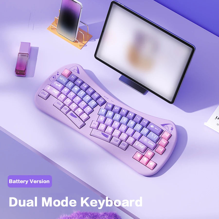 BOW Bluetooth USB Wireless Split Keyboard