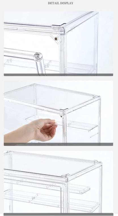 Clear Display Box Stackable Plastic Storage