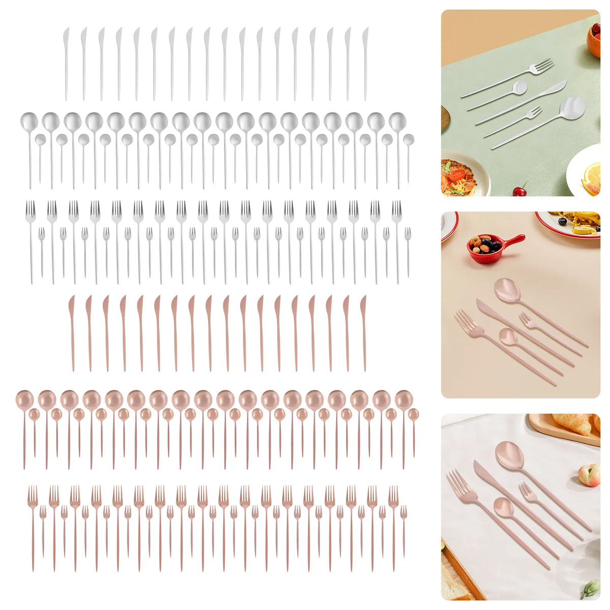 Flatware Set Stainless Steel Silverware Cutlery