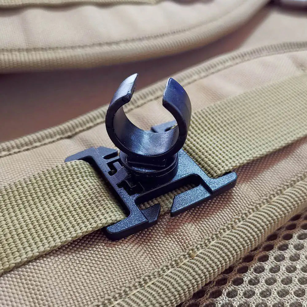 Lampe de poche pivotante à anneau en U pour sac à dos de travail