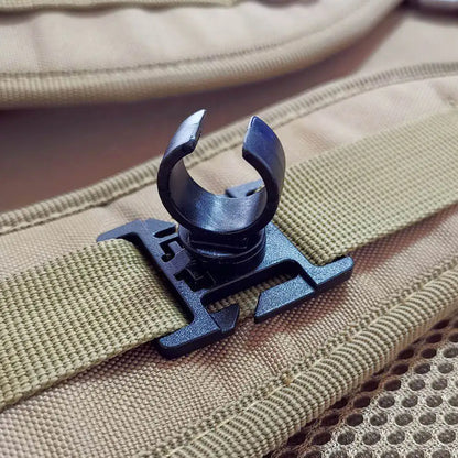 Lampe de poche pivotante à anneau en U pour sac à dos de travail