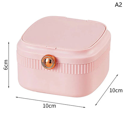 Caja organizadora de joyas de viaje portátil