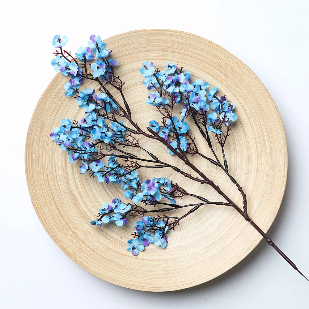 Flor artificial de Gypsophila de seda, 50 cm, ramas largas, decoración del hogar, plantas falsas para bodas, fiestas, adornos de bricolaje 