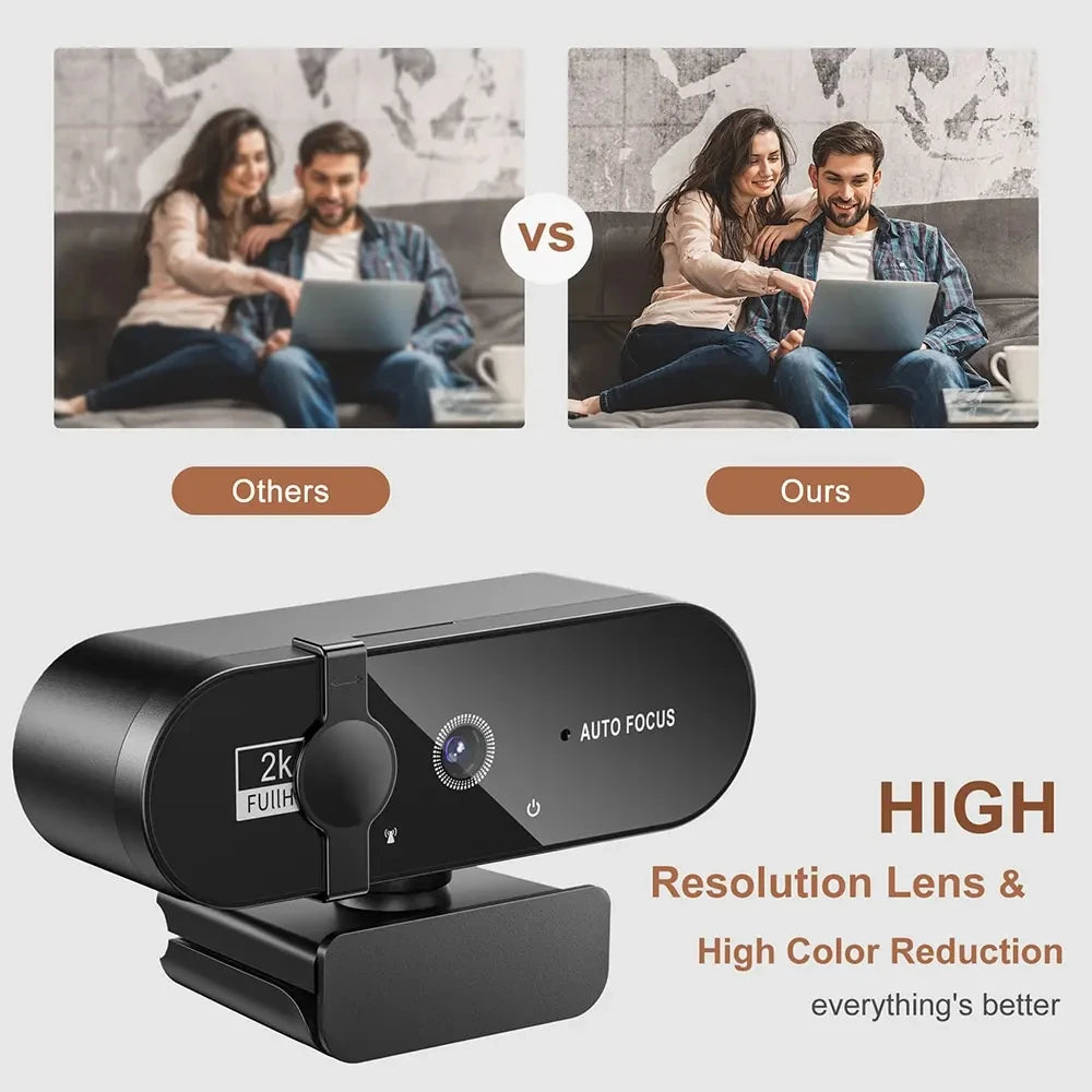 4K Webcam 1080P Mini Camera with Microphone