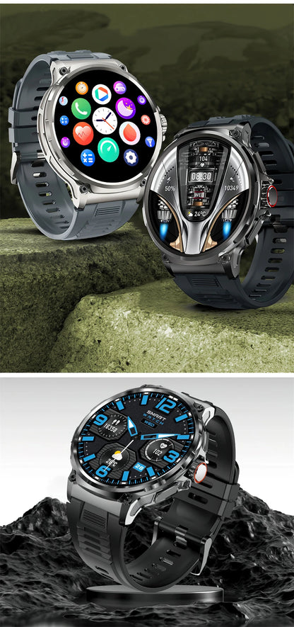 AMOLED Men GPS Track Smart Watch