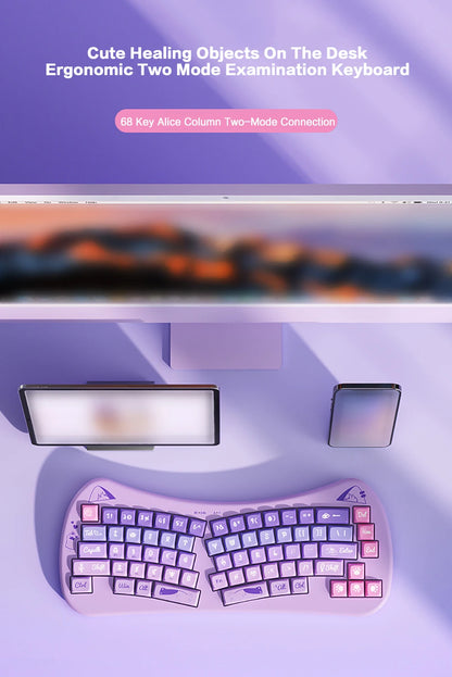 BOW Bluetooth USB Wireless Split Keyboard