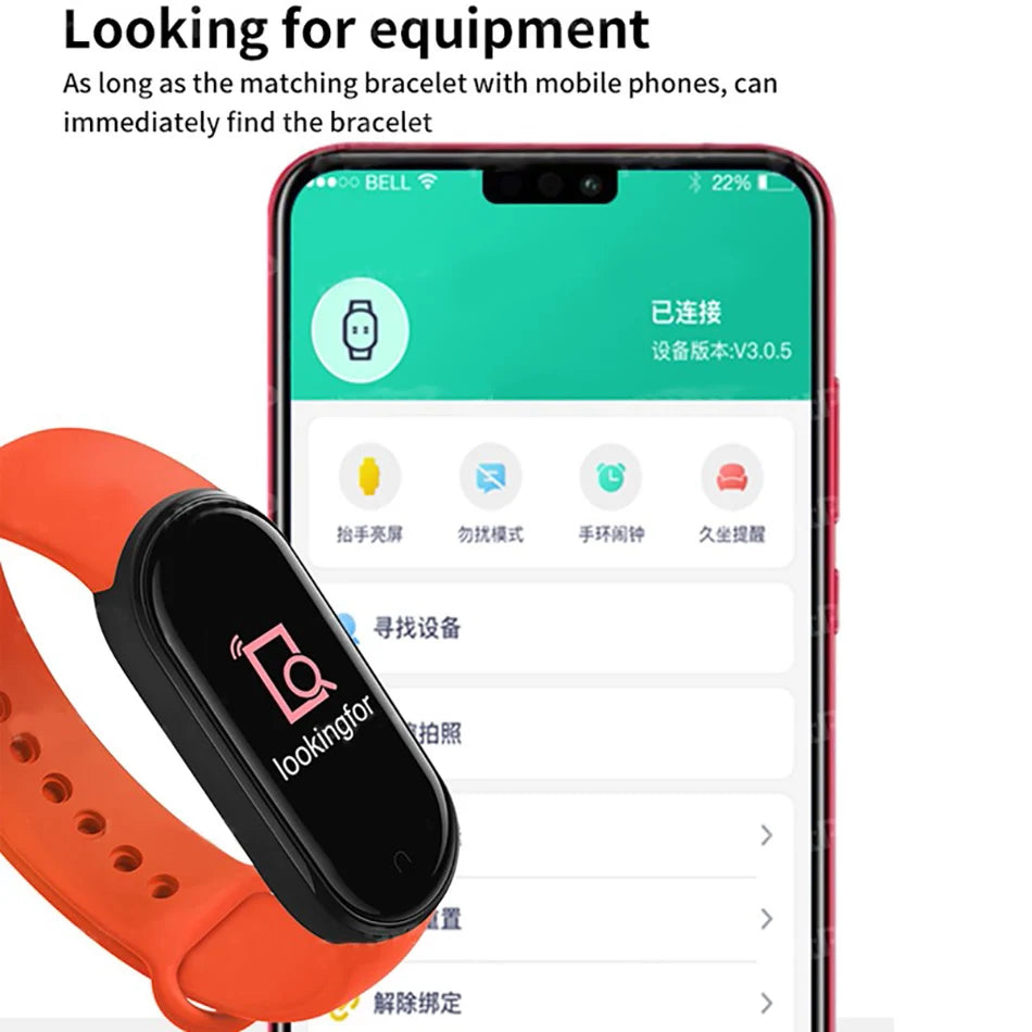 M6 Smart Watch Men Women Fitness Smart Bracelet