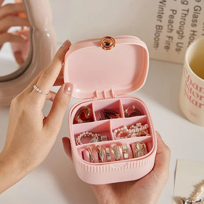 Caja organizadora de joyas de viaje portátil