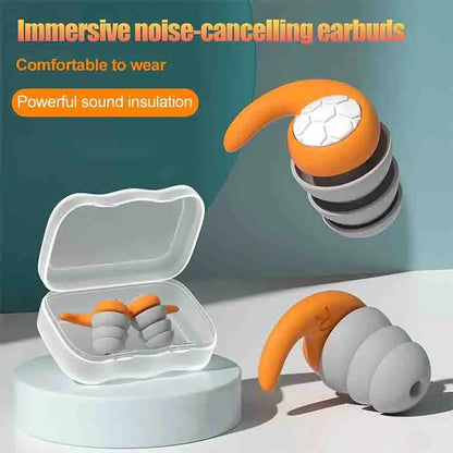 Tapones para los oídos de silicona suave con cancelación de ruido