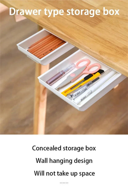 Hidden Storage Box Desk Storage Drawer