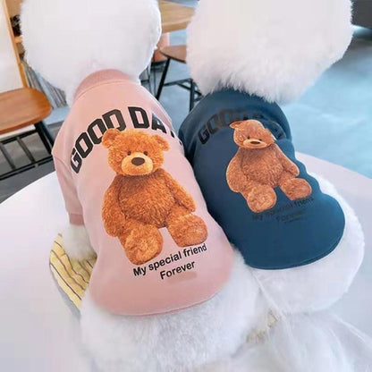 Autumn Winter Cartoon Bear Pet Hoodie - BestShop