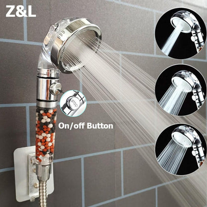 Bathroom 3 Modes High Pressure Shower Head - BestShop
