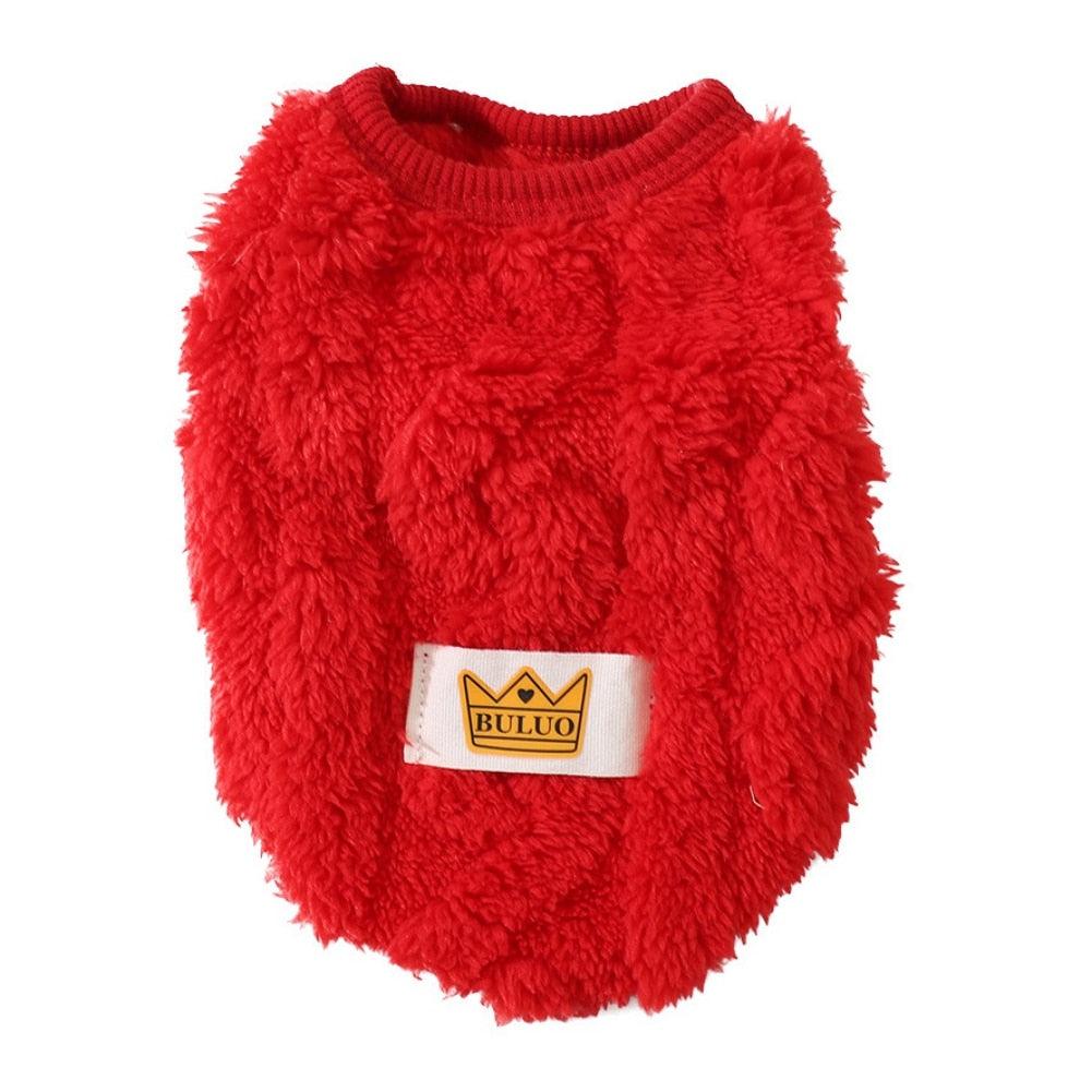 Cute Wavy Double-sided Fleece Pullover Pet Clothes - BestShop