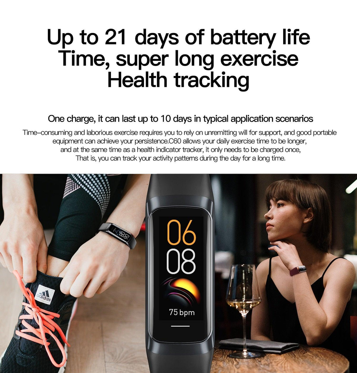 EFFEOKKI C60 2023 Smart Wristband - BestShop