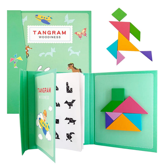 Magnetic 3D Puzzle Geometric Shapes Wooden Toys - BestShop
