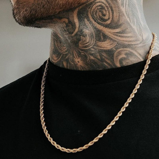 Men Stainless Steel Ropes Long Necklace - BestShop