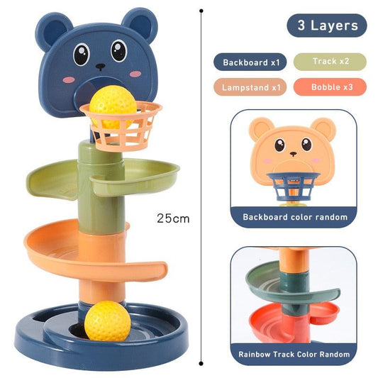 Montessori Toys Baby 0 12 24 36 Months Track Rolling Ball - BestShop