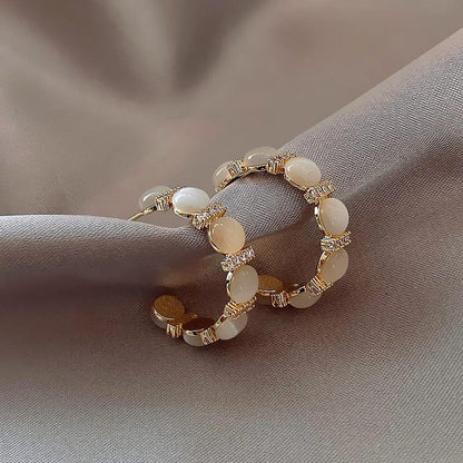 Opals Hoop Earrings - BestShop