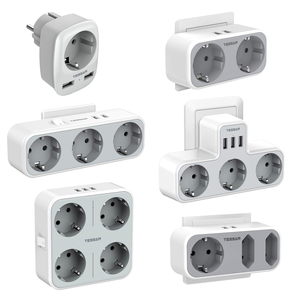 Power Strip with AC Outlets and USB Charging Ports - BestShop