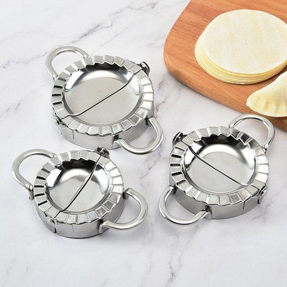 Stainless Steel Dumpling Maker Kitchen DIY Dumpling Mold and Dough Press Cutter Pie Ravioli Stuffing Press and Dumpling Peeler - BestShop