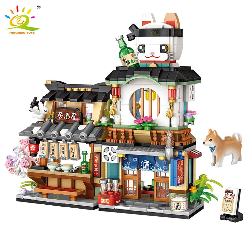 HUIQIBAO City Mini Chinese Street View Grocery Store - BestShop